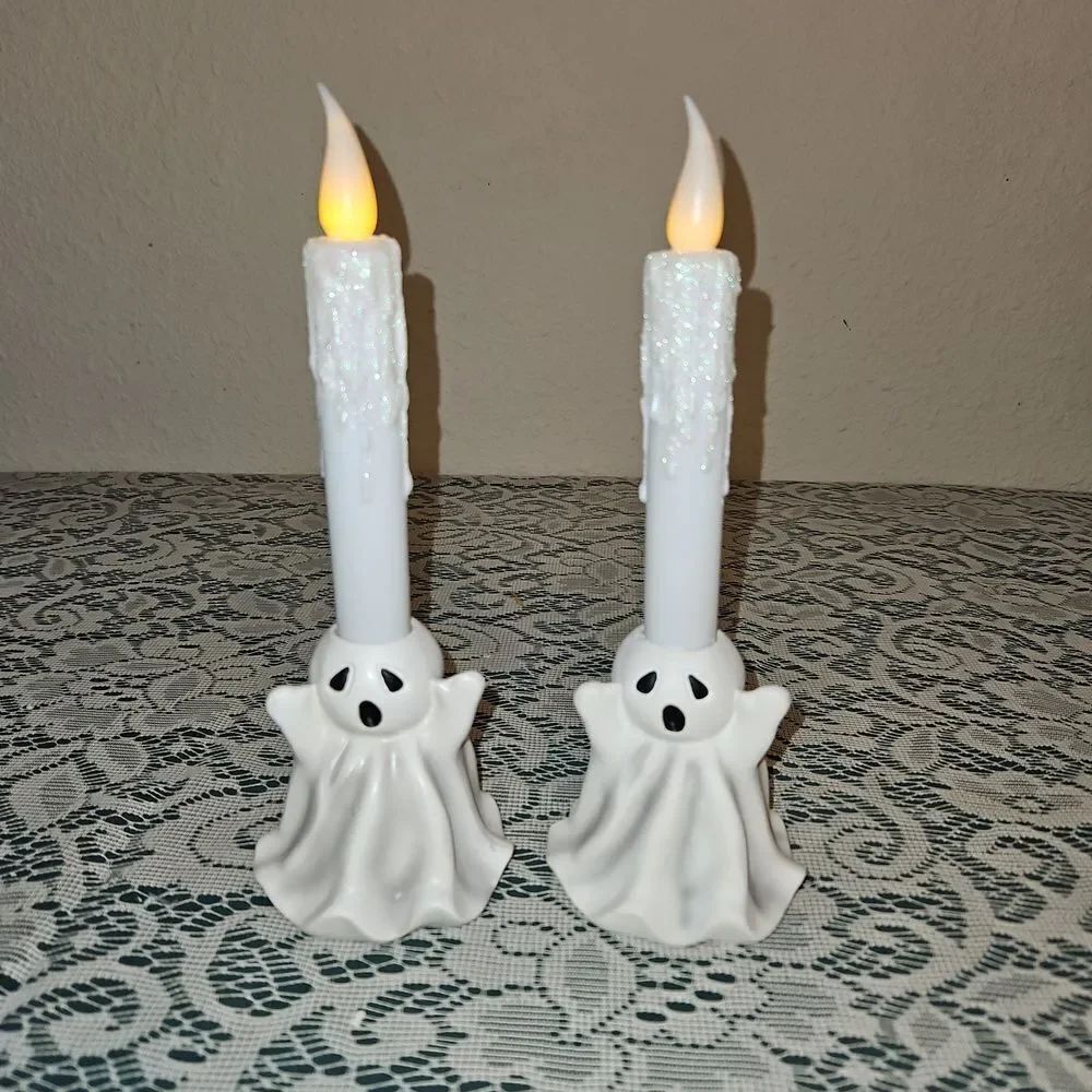 Bethlehem Lights Ghost Candle Holiday Decor with LED Flames